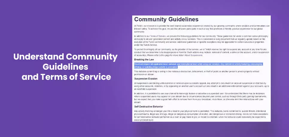 Understand Community Guidelines and Terms of Service